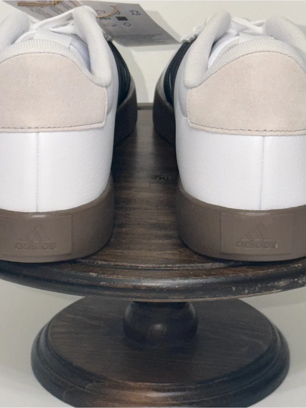 adidas VL Court 3.0 White Black Gum Sole Sneakers Men's Size 12 NEW ID6285